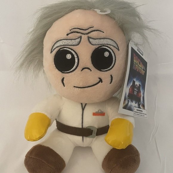 Back to The Future Doc Brown Plush TAGS Kidrobot 8" Phunny 35th Anniversary - Picture 1 of 6